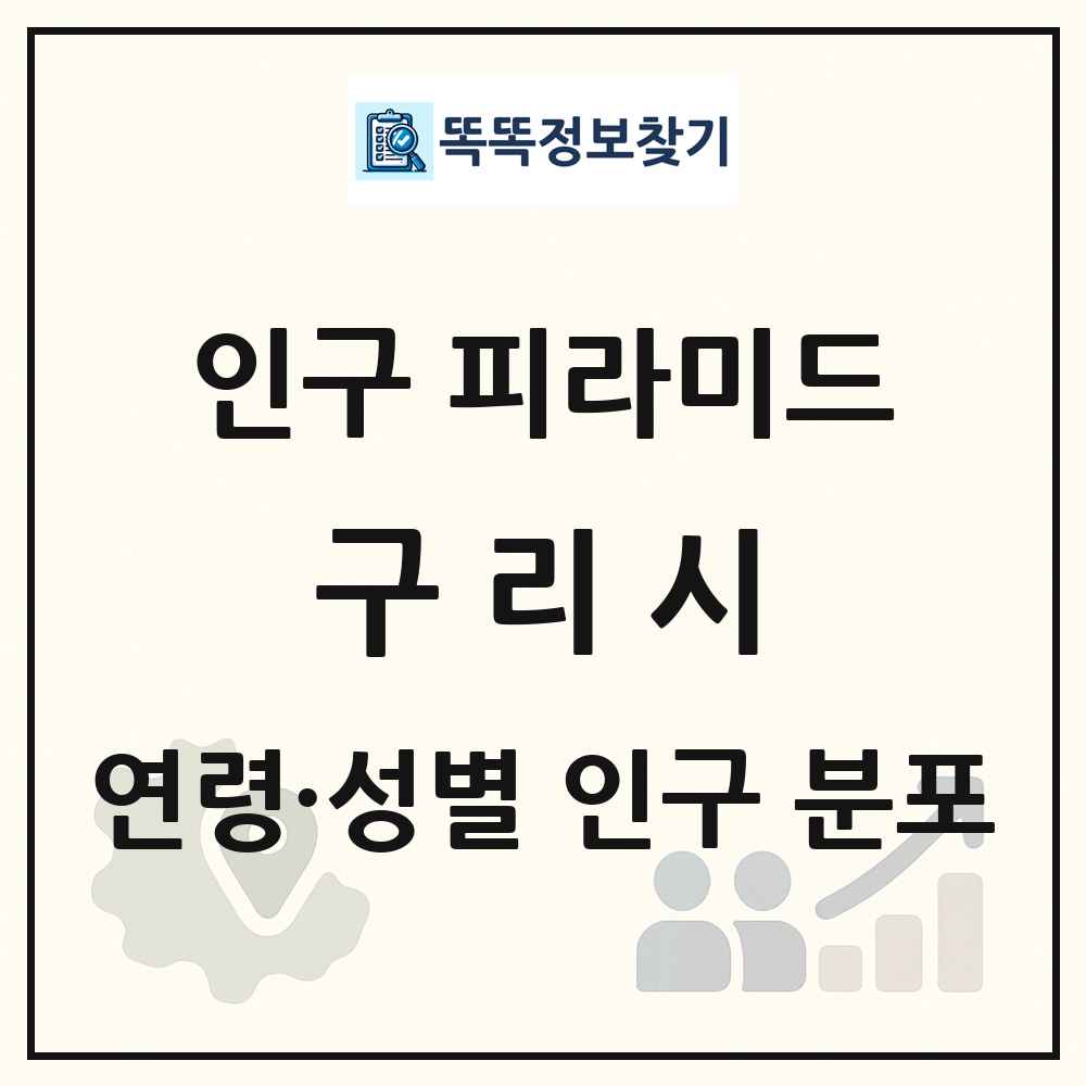 구리시 인구 피라미드 링크 그림